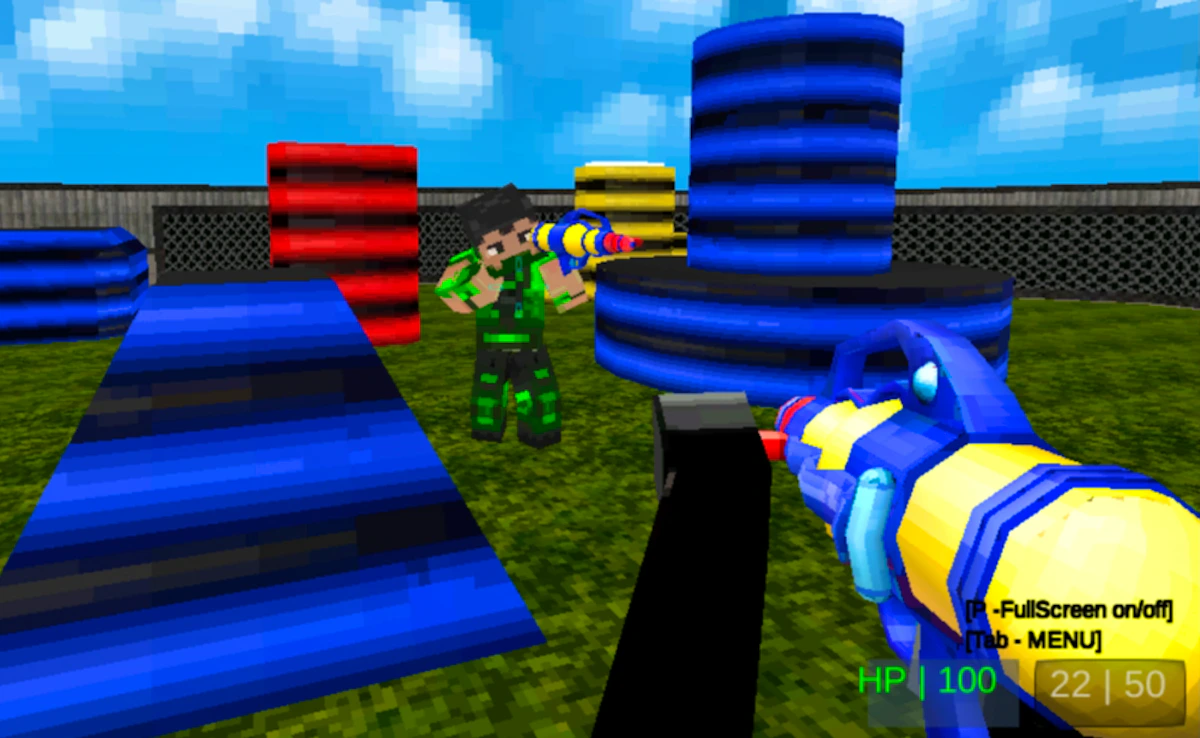 Paintball Gun Pixel 3d Preview