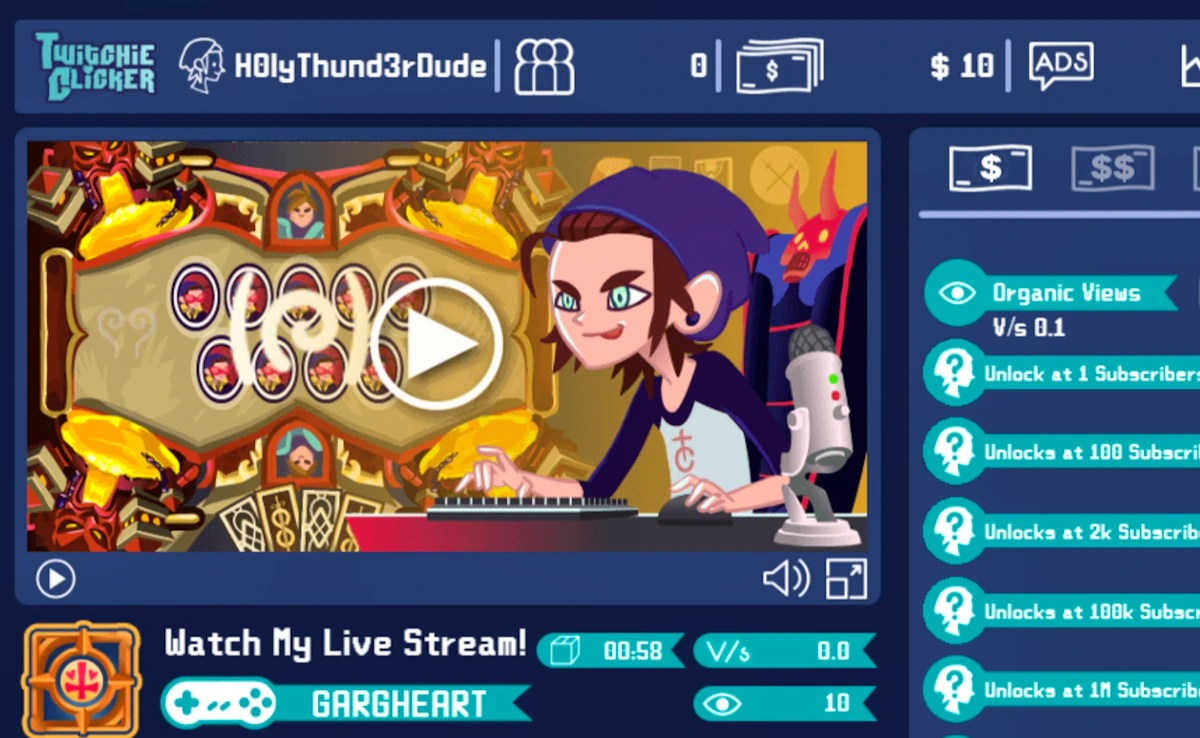 Twitchie Clicker Preview