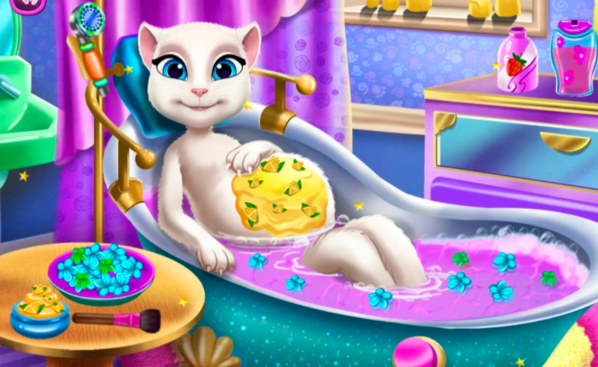 Pregnant Kitty Spa Game