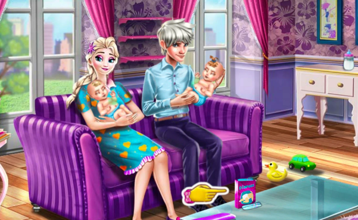Ice Queen Twins Family Day Game