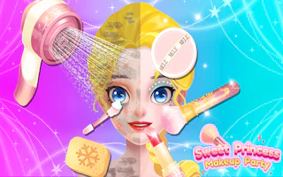 Sweet Princess Makeup Party Game