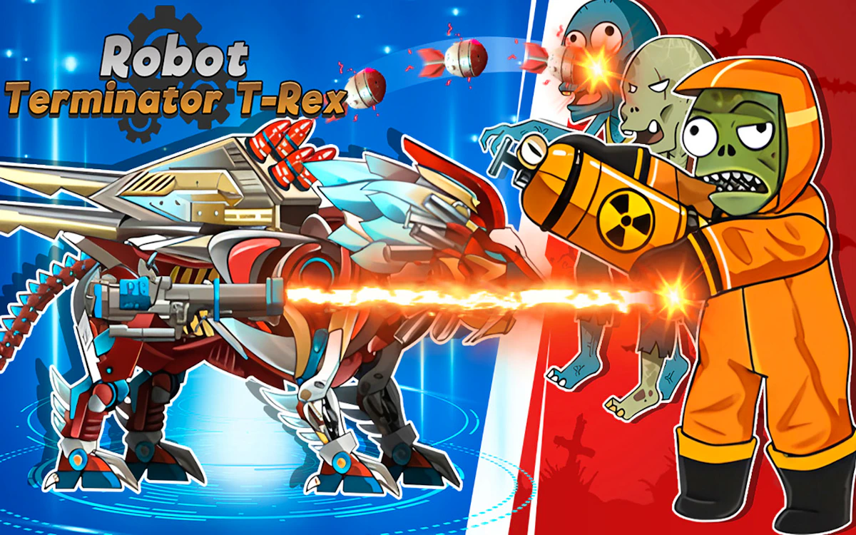 Robot Terminator T Rex Game