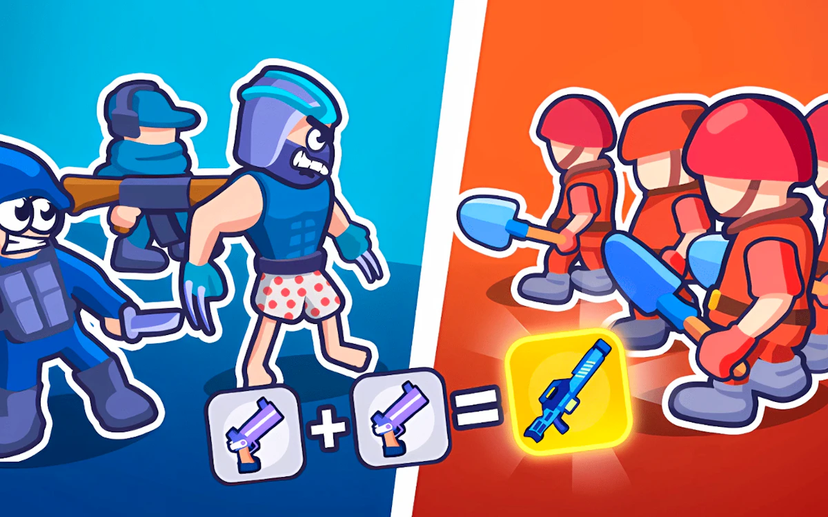 Squad Assembler - Red vs Blue Game