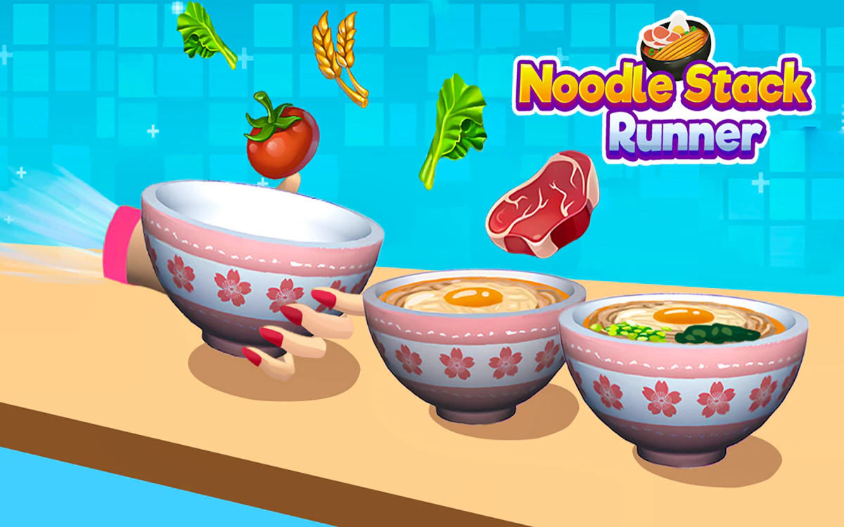 Noodle Stack Runner Game Cover