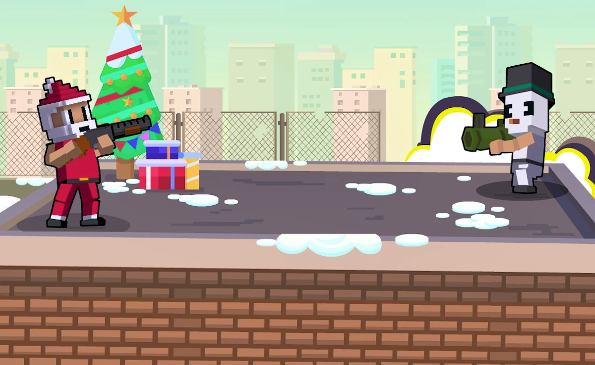 Xmas Rooftop Battles Game