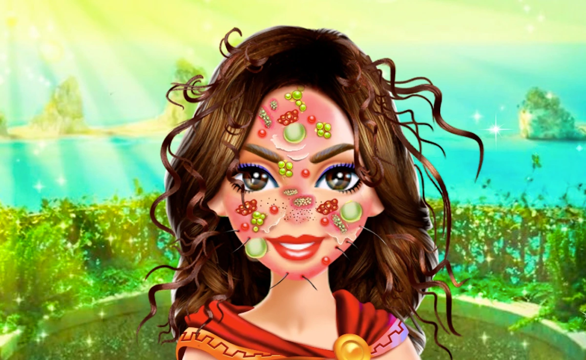 Wonder Woman Face Care And Make Up Game