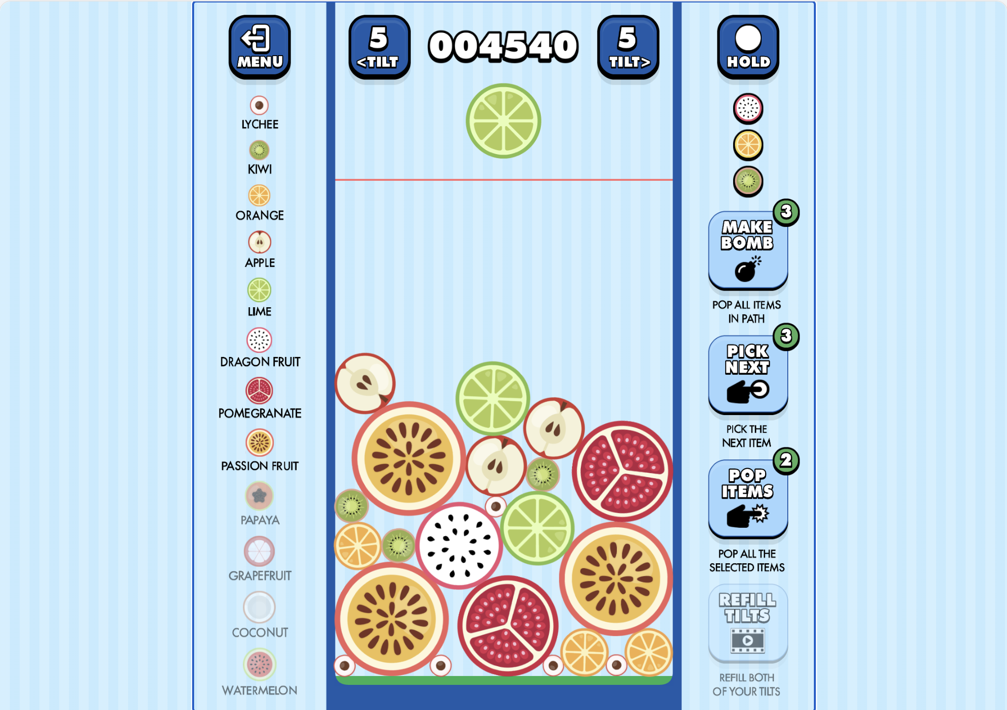 Merge Fruits Gameplay Screenshot